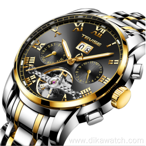 Swiss brand TEVISE 9005 multifunctional waterproof and explosive men's watch fashion mechanical watch